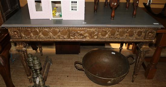 Gilt pained hall table